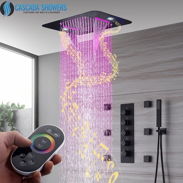 Turn Your Shower into a Spa Oasis with the Luxurious Cascada 15”x23” LED Shower System - Cascada Showers