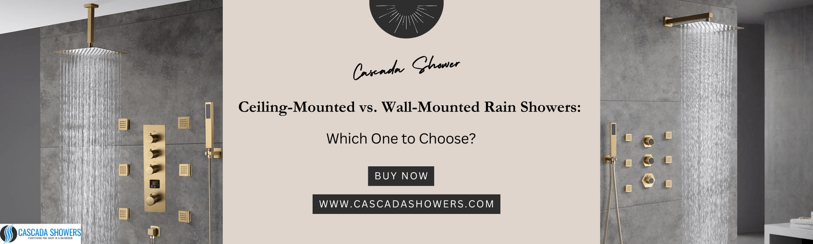 Ceiling-Mounted vs. Wall-Mounted Rain Showers Which One to Choose