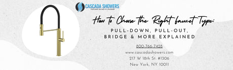How to Choose the Right Faucet Type: Pull Down, Pull Out, Bridge & More Explained