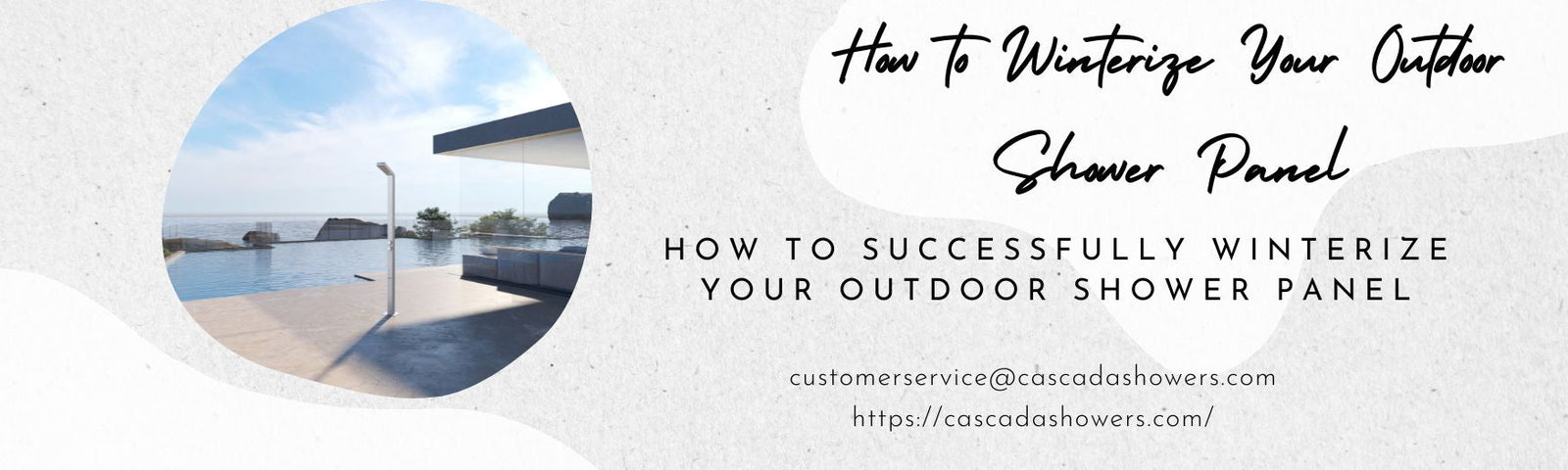 How to Winterize Your Outdoor Shower Panel - Cascada Showers