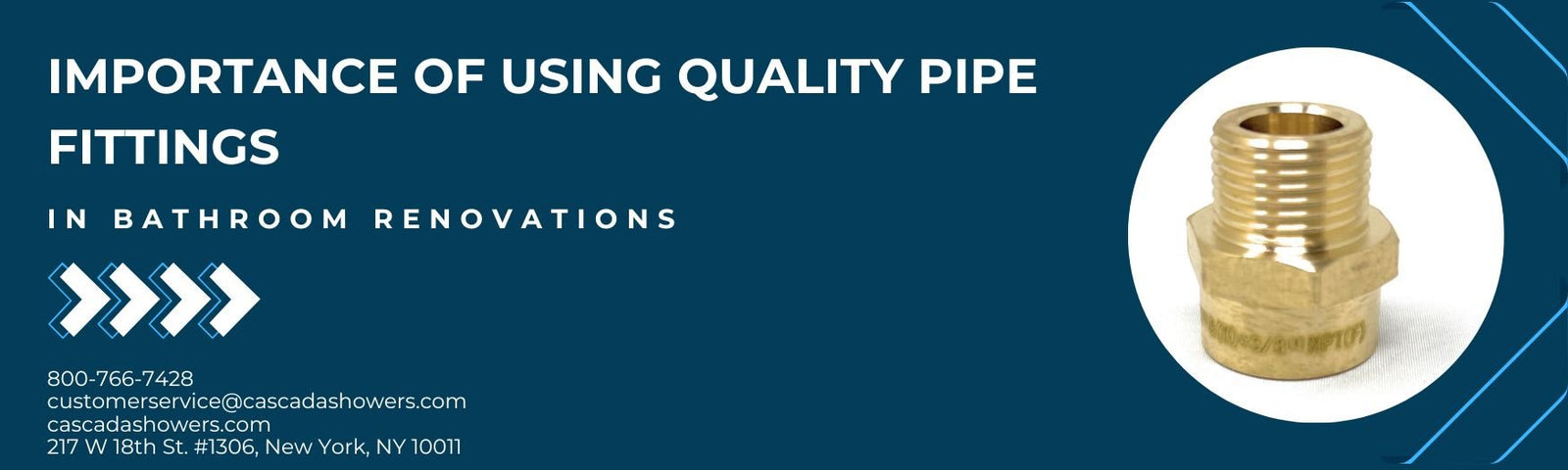 Importance of Using Quality Pipe Fittings in Bathroom Renovations - Cascada Showers
