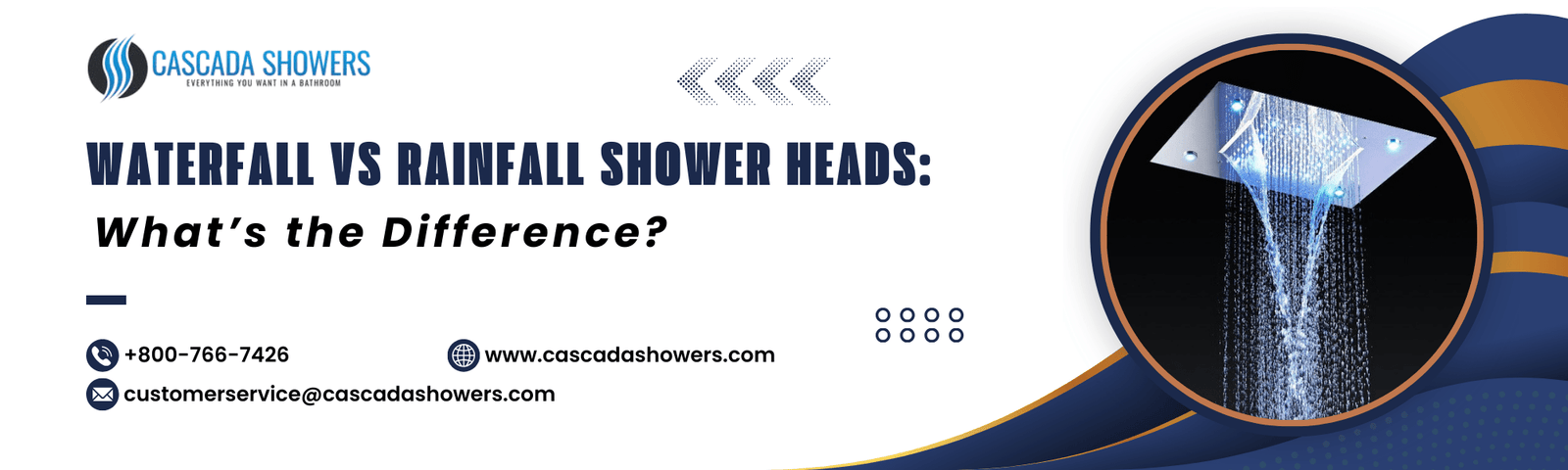 Waterfall vs Rainfall Shower Heads What’s the Difference