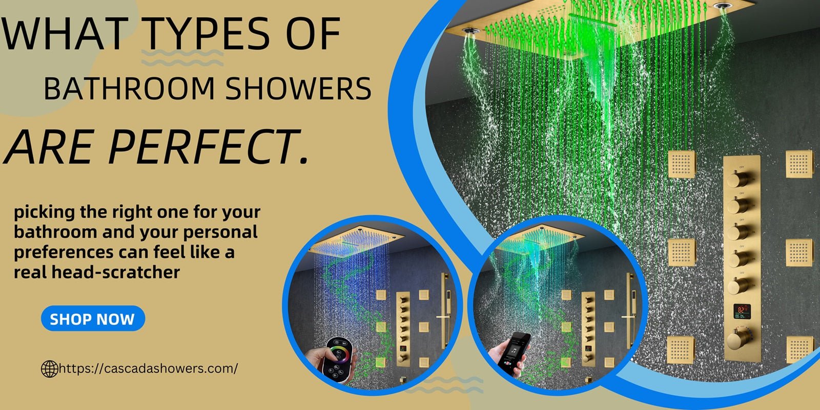 What types of bathroom showers are perfect? - Cascada Showers