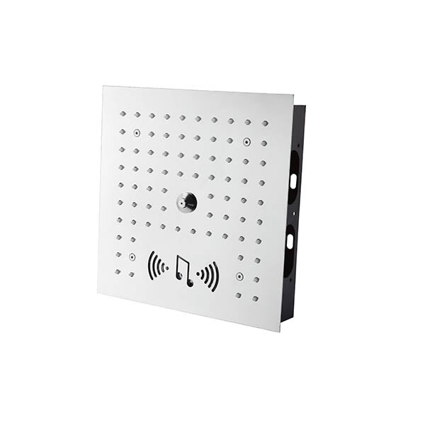 Cascada Royale Recessed 12" LED Music Shower Head with Rainfall & Spa Mist