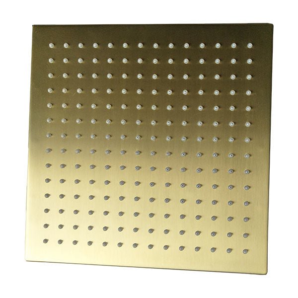 12" Square Rainfall LED Shower Head