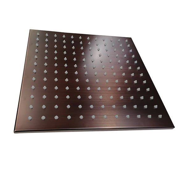 12" Square Rainfall LED Shower Head