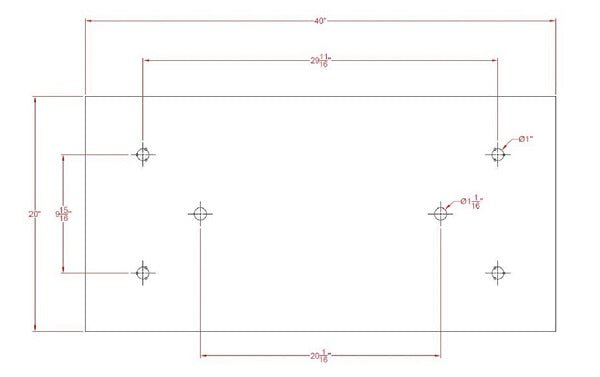 20"x40" Ceiling Mount Rainfall LED Shower Head, include Shower Arm - Cascada Showers