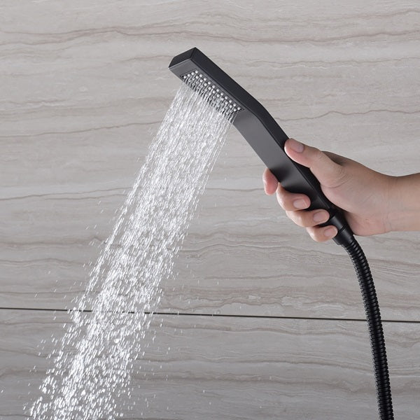 Sleek design of Cascada Perla LED music shower handheld