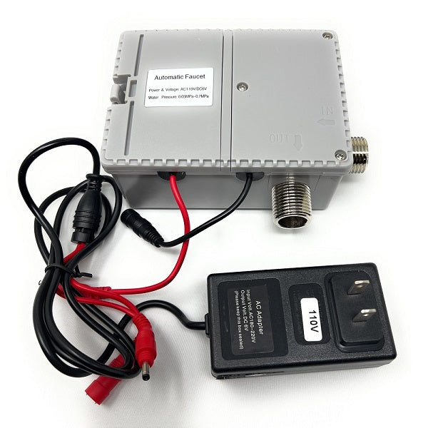 Electronic device with wiring and power adapter of EcoMotion sensor faucet