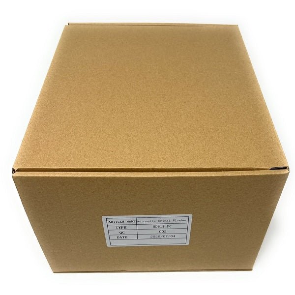 Packaging contents of Cascada concealed urinal flush system