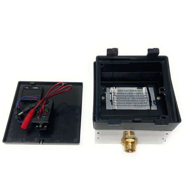 Smart urinal flush valve with infrared sensor and override button