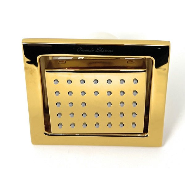 Cascada 4" Square (34-Nozzle) Body Spray Jet Shower