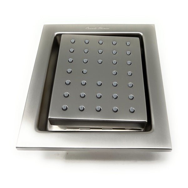 Cascada 4" Square (34-Nozzle) Body Spray Jet Shower