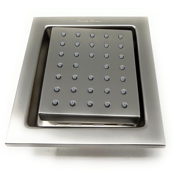 Cascada 4" Square (34-Nozzle) Body Spray Jet Shower