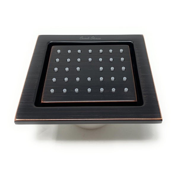 Cascada 4" Square (34-Nozzle) Body Spray Jet Shower