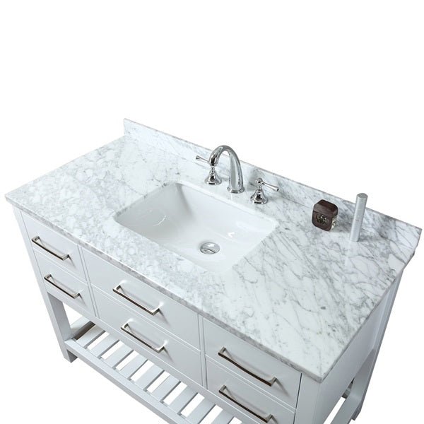 Cascada 48" Bathroom Console Vanity With Marble Top