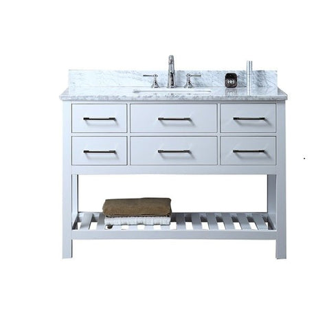 Cascada 48" Bathroom Console Vanity With Marble Top