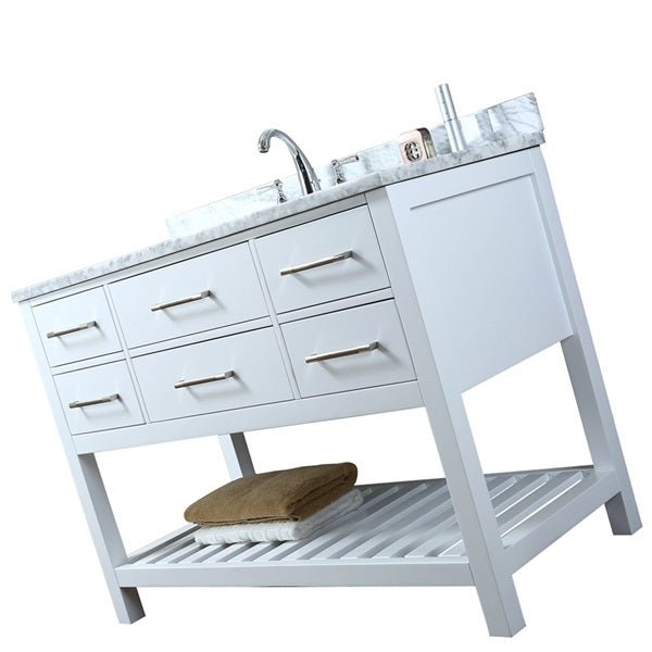 Cascada 48" Bathroom Console Vanity With Marble Top