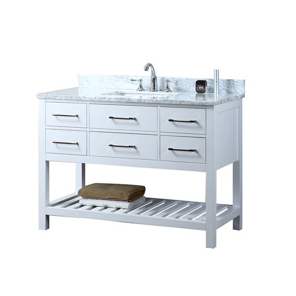Cascada 48" Bathroom Console Vanity With Marble Top