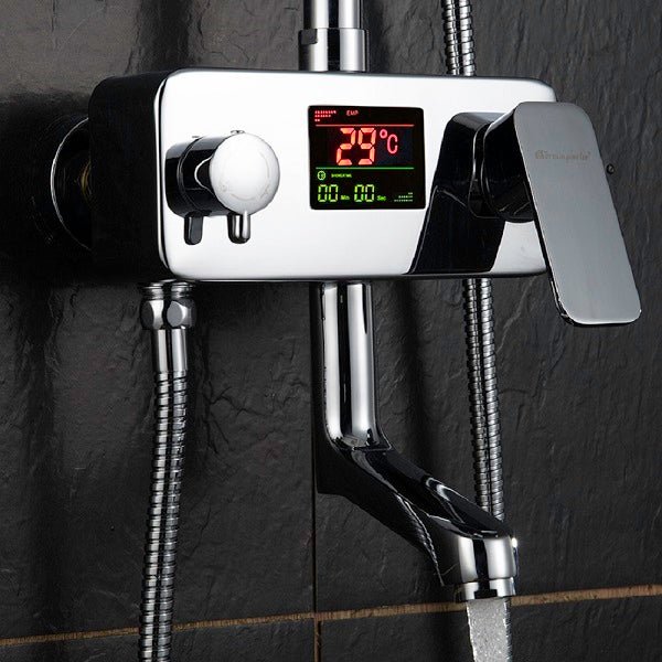 Cascada Allure 8" Digital Shower Faucet System Chrome Finish - Cascada Showers