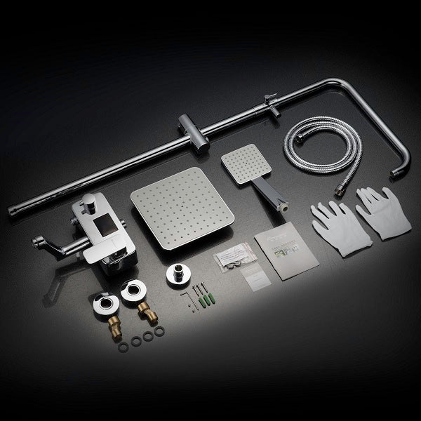 Cascada Allure 8" Digital Shower Faucet System Chrome Finish - Cascada Showers