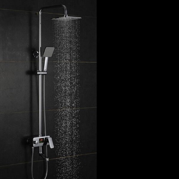 Cascada Allure 8" Digital Shower Faucet System Chrome Finish - Cascada Showers