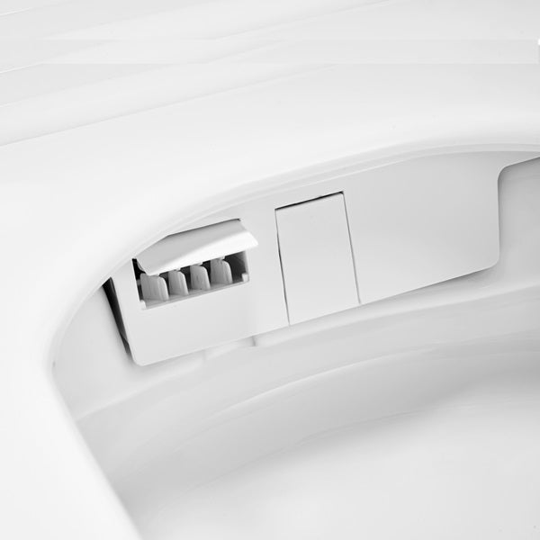 UV-treated self-cleaning bidet nozzle on Annecy smart toilet for hygienic spa-grade washing
