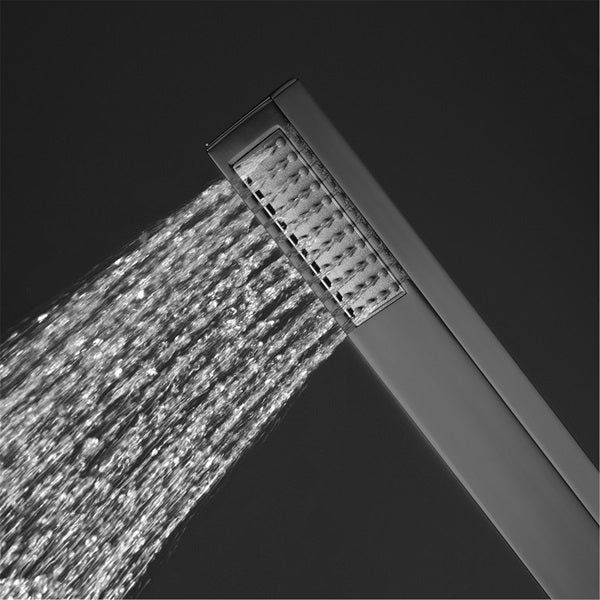 Cascada Artemisia 12"x36" Matte Black LED Music Digital Large Shower System - Cascada Showers