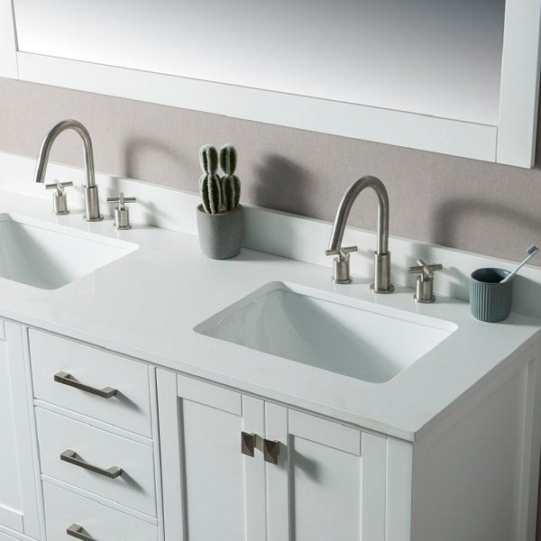 Cascada California 60" Modern Freestanding Bathroom Vanity – Luxury Double Sink Design with Storage