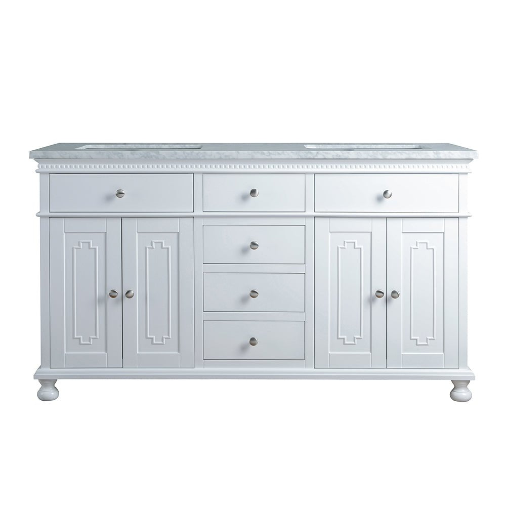 Cascada Florida 72" Luxury Double Sink Vanity – Modern Freestanding Bathroom Vanity with Storage