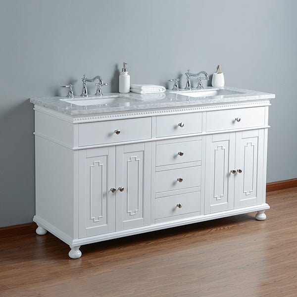 Cascada Florida 72" Luxury Double Sink Vanity – Modern Freestanding Bathroom Vanity with Storage