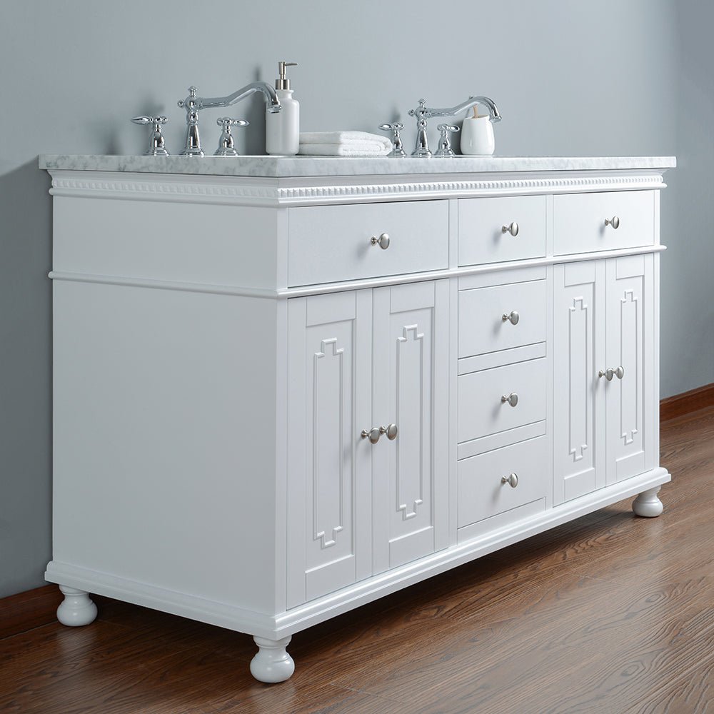 Cascada Florida 72" Luxury Double Sink Vanity – Modern Freestanding Bathroom Vanity with Storage