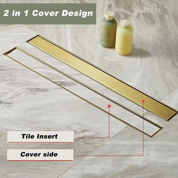Cascada Linear Shower Drain 304 Stainless Steel Tile Insert Drain Fast Drainage