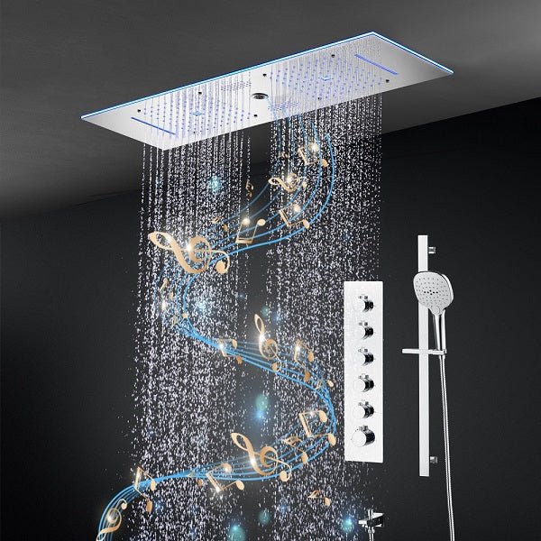 Cascada Milano 12"x36" Luxurious LED Shower System - Cascada Showers