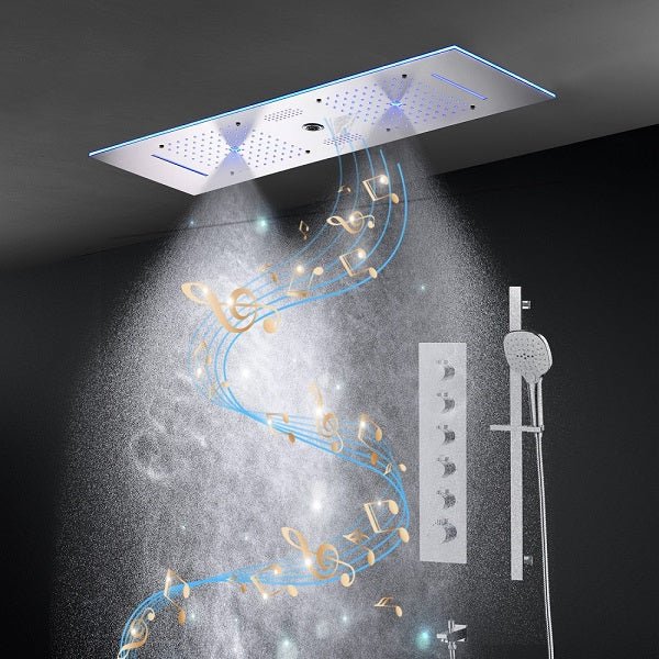 Cascada Milano 12"x36" Luxurious LED Shower System - Cascada Showers