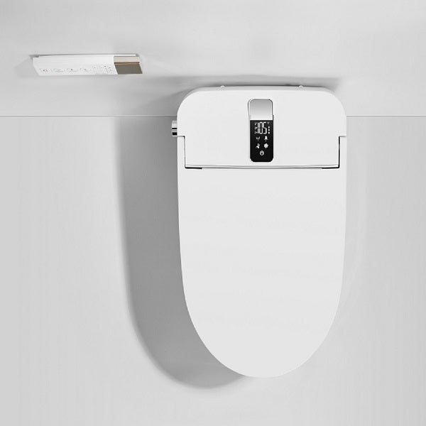 Milano smart toilet rear view showing sleek white finish and built-in water tank design