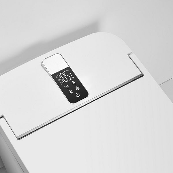 Digital control panel of Cascada Milano white smart toilet
