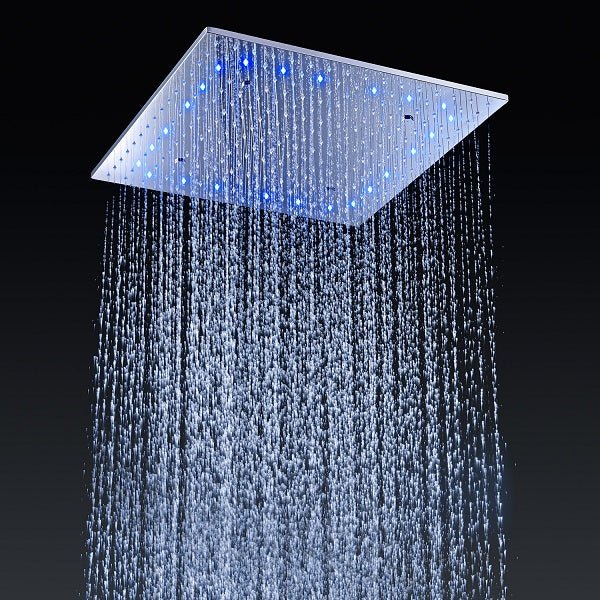 Cascada Napoli LED Shower System: Rainfall, Spa Mist, Thermostatic Control - Cascada Showers