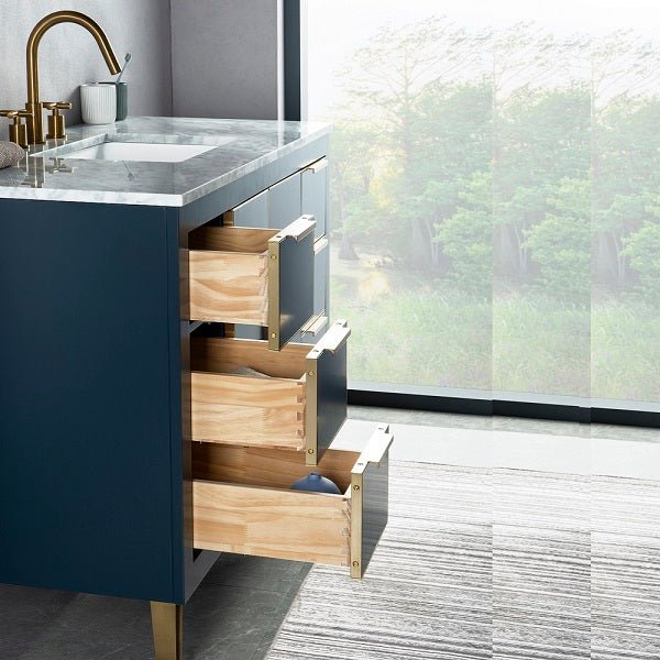 Cascada New York 48" Single Bathroom Vanity Freestanding Wood Vanity With Marble Top