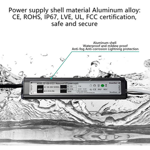 power supply shell material aluminum alloy. certification safe and secure