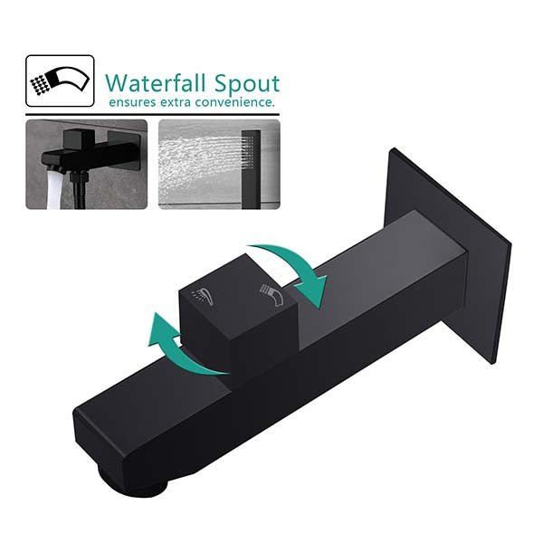 Cascada PivotFlow Wall-Mount Brass Spout