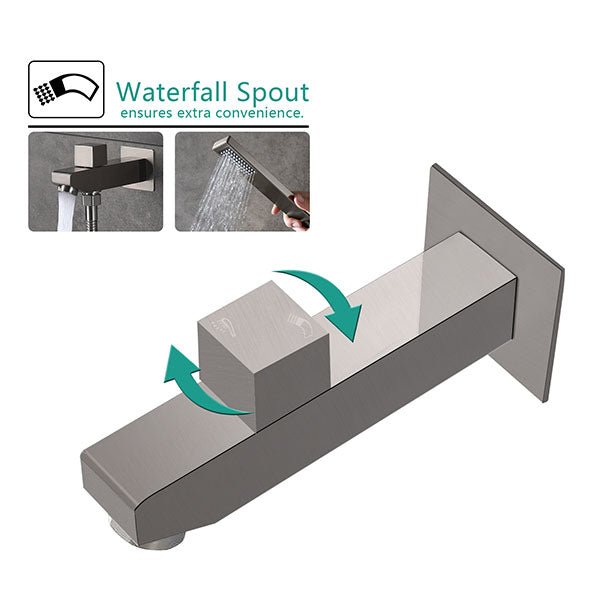 Cascada PivotFlow Wall-Mount Brass Spout