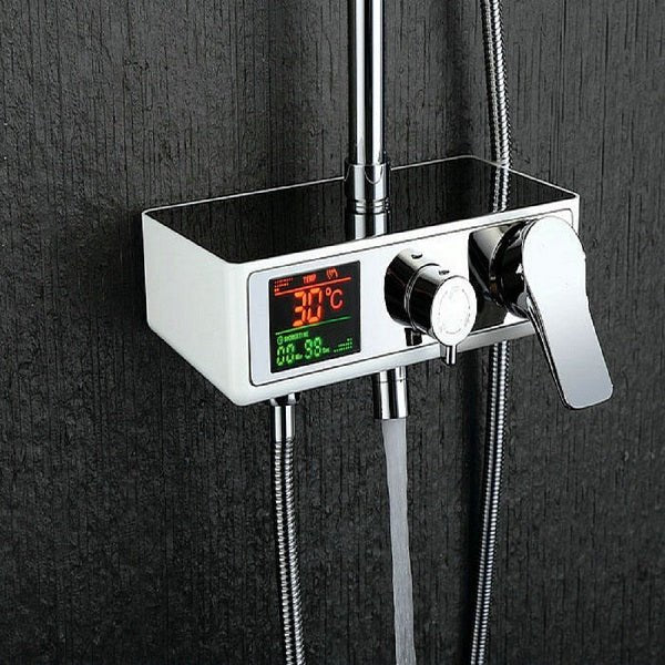Cascada Serena 8" Digital Shower Faucet Set Chrome Finish - Cascada Showers