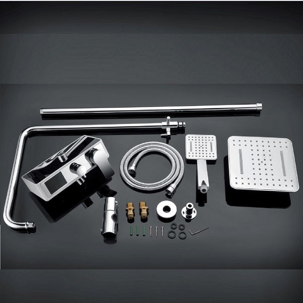 Cascada Serena 8" Digital Shower Faucet Set Chrome Finish - Cascada Showers