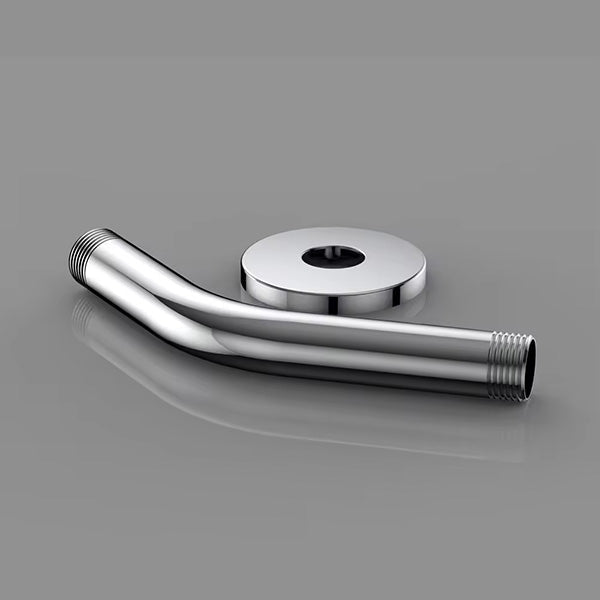 Chrome Cascada 7 inch curved wall shower arm