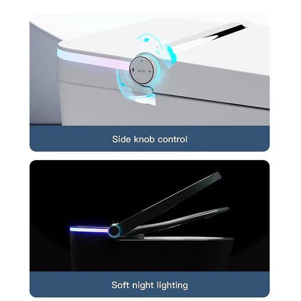 Product with side knob control and soft night lighting features on a white background.