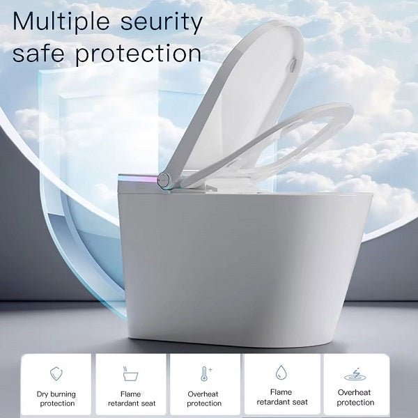 White electronic device with open lid on a blurred background