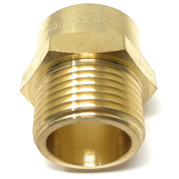 Plumbing brass adapter G1 female to NPT male