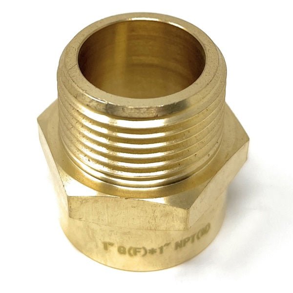 1 inch NPT male brass connector for BSPP pipe