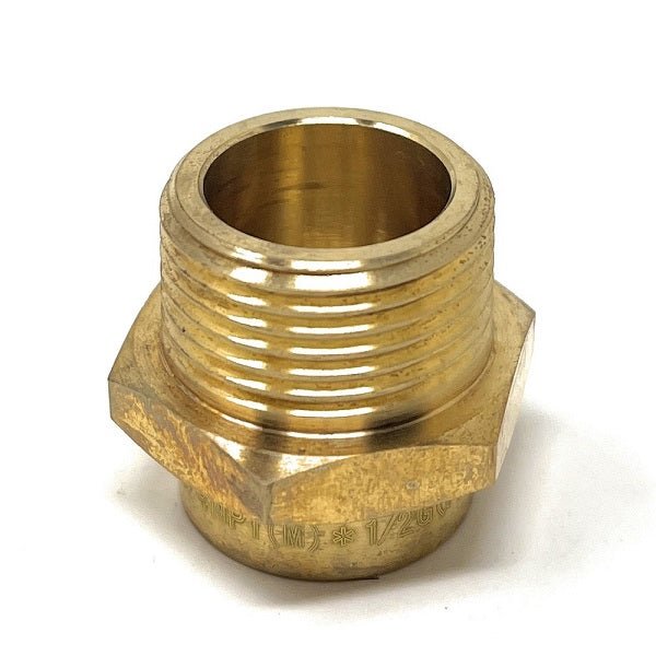 G Thread (British BSPP) Female to NPT Male Adapter - Lead Free (1/2" x 3/4")